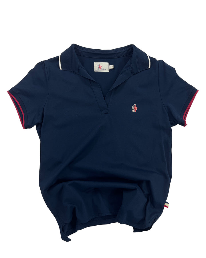 Moncler Vintage Polo Blau | M
