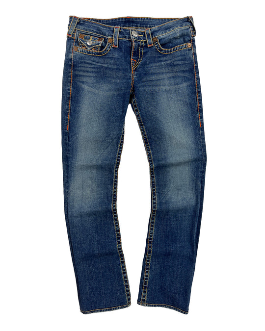 True Religion Vintage Denim Jeans Rainbow Becky | 28
