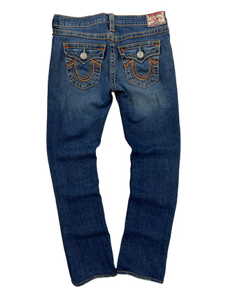 True Religion Vintage Denim Jeans Rainbow Becky | 28