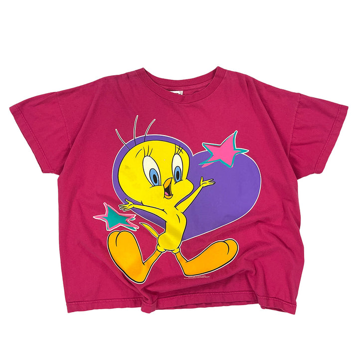 Vintage Looney Tunes T-Shirt 1996 - Tweety Single Stitch | XL