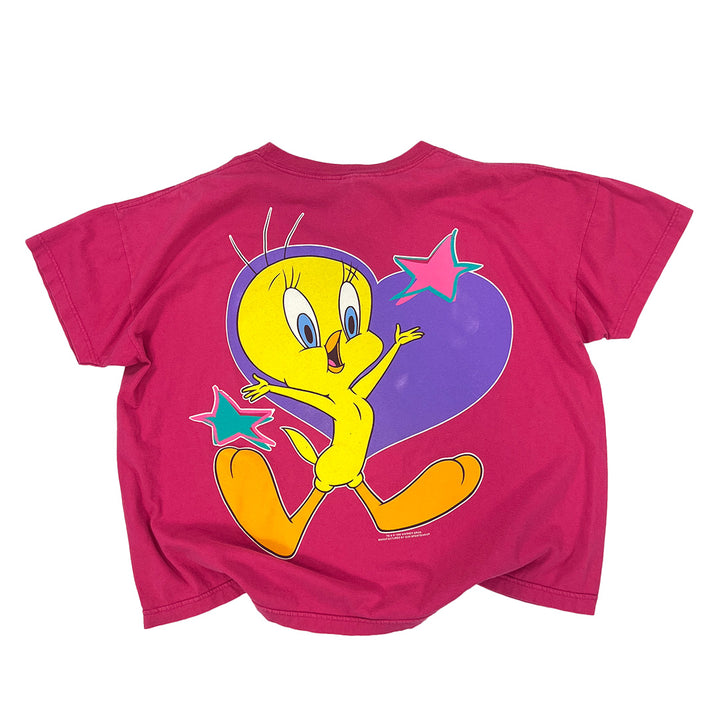 Vintage Looney Tunes T-Shirt 1996 - Tweety Single Stitch | XL