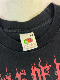 Fruit of the Loom T-Shirt Vintage Schwarz S 2000er – Label