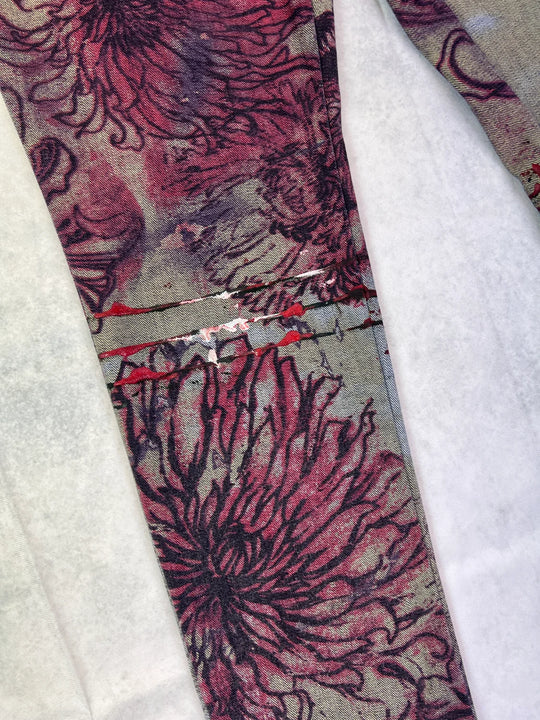 Just Cavalli Jeans Vintage – Floral All-over Print 2000er | 32