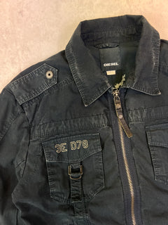 Diesel Jacke Vintage Schwarz L 2000er – Detail
