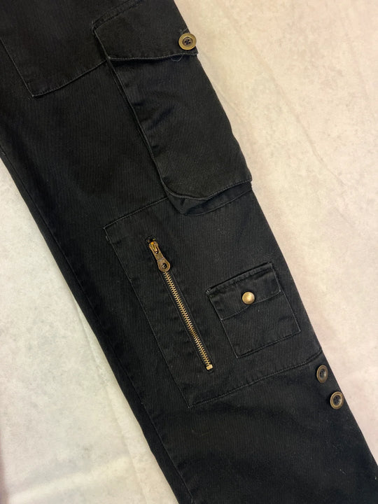 Onyx Hose Vintage – Metallsterne & Cargo-Details 2000er | 38