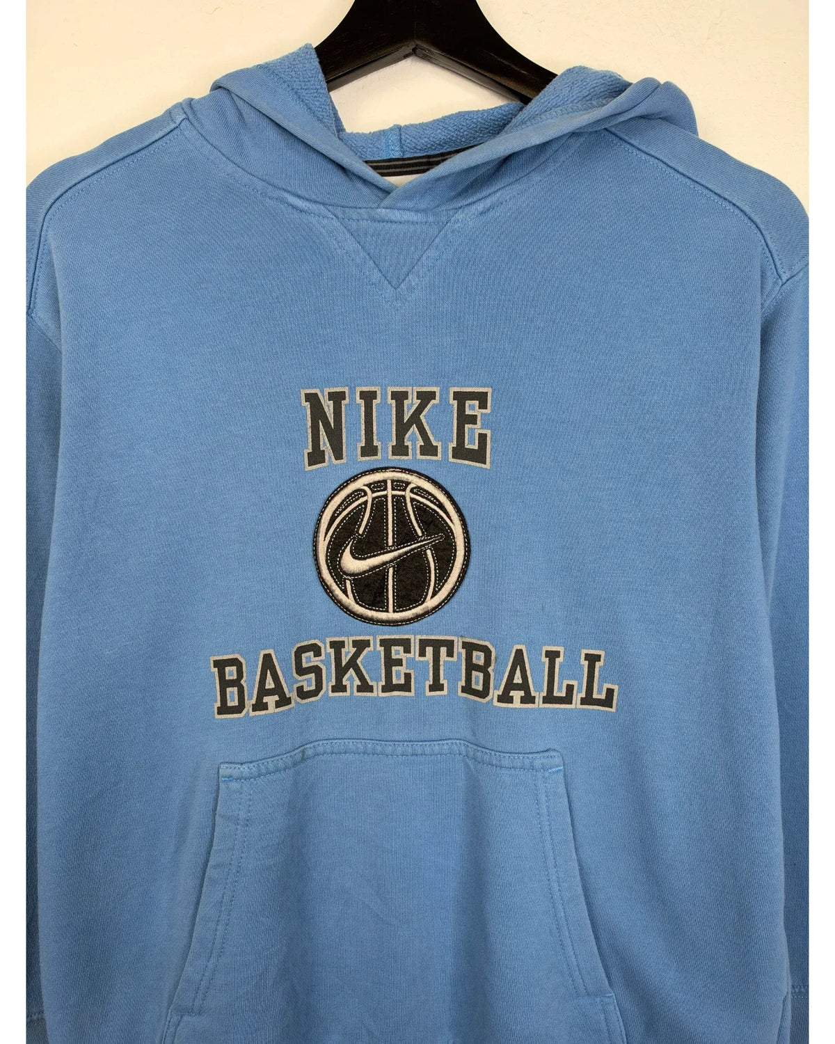 Nike Hoodie Vintage Blau S 2000er – Detail
