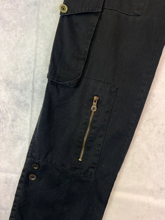 Onyx Hose Vintage – Metallsterne & Cargo-Details 2000er | 38