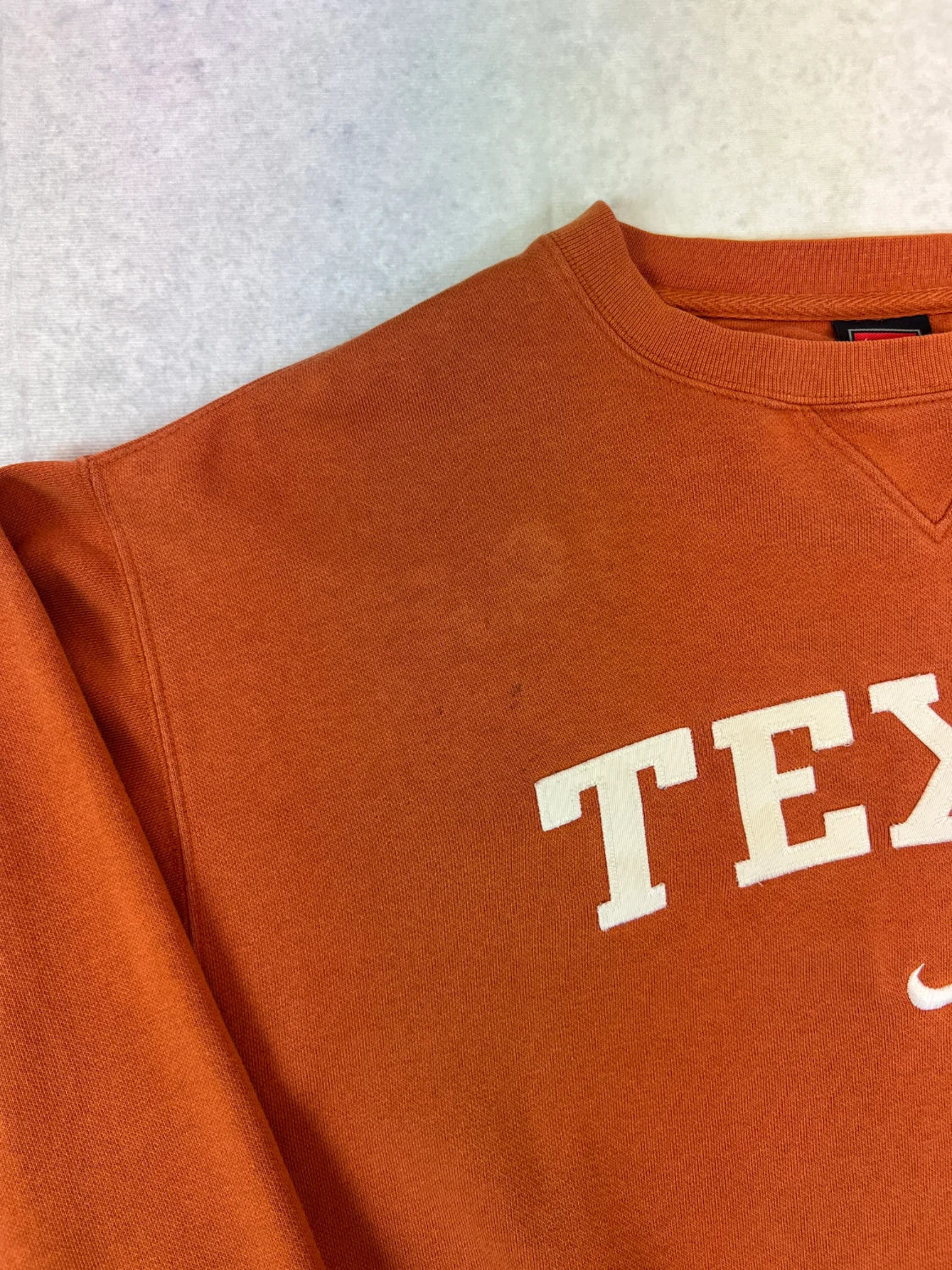 Nike Sweater Vintage Orange M 2000er – Detail 2
