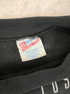 Hanes Sweatshirt Vintage Schwarz M 90er – Label