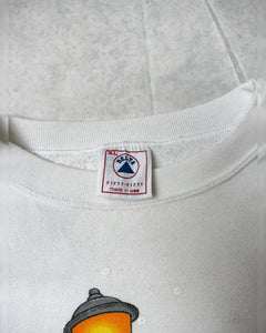 Delta Sweatshirt Vintage Weiss XL 90er – Label