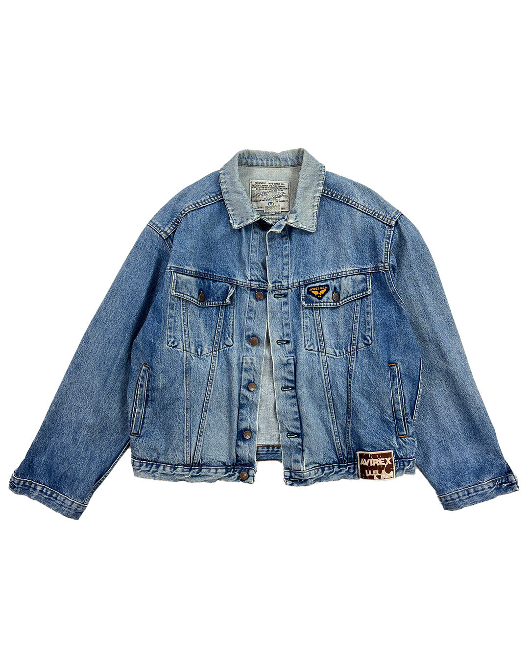Avirex Vintage 80er 90er Jeansjacke | XL