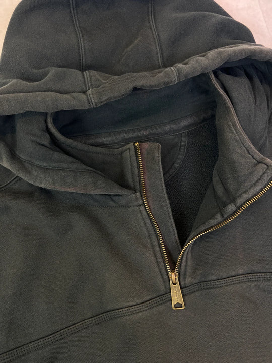 Carhartt Quarter-Zip Hoodie Vintage – Rain Defender Black 2XL