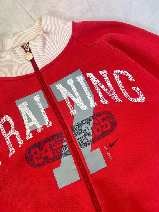 Nike Sportjacke Vintage – Training Frontprint 2000er S