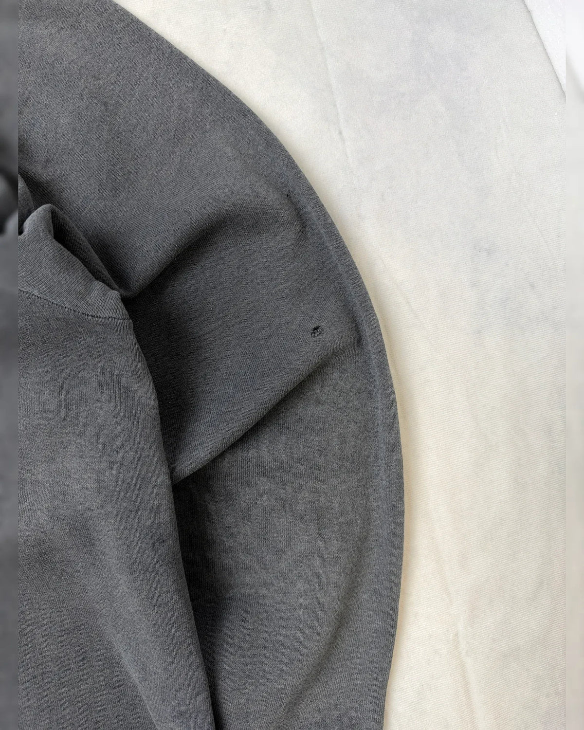 Fruit of the Loom Sweatshirt Vintage Dunkelgrau L 90er – Detail 2