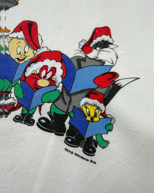 Delta Sweatshirt Vintage – Looney Tunes Print 90er XL