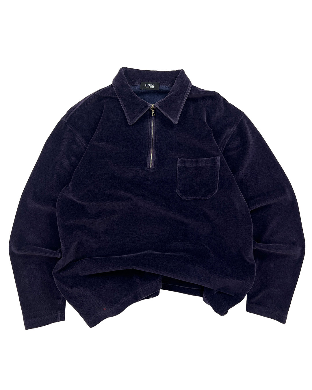 Hugo Boss Vintage Cord Polo Sweater | M