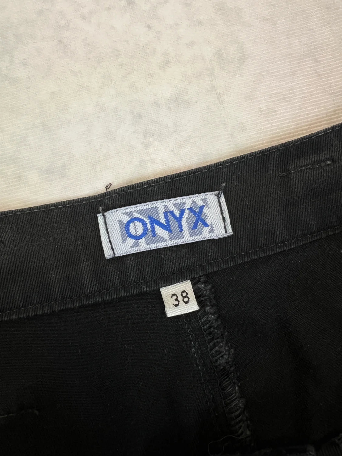 Onyx Hose Vintage Schwarz S 2000er – Label