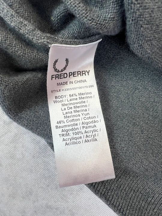 Fred Perry Pullover Vintage – Tartan Patches 2010er S