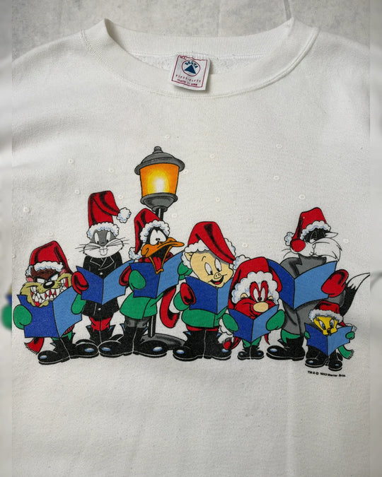 Delta Sweatshirt Vintage – Looney Tunes Print 90er XL
