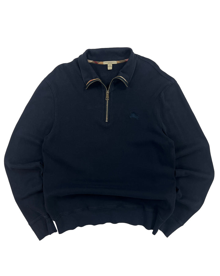 Burberry Vintage Half-Zip Sweatshirt | L