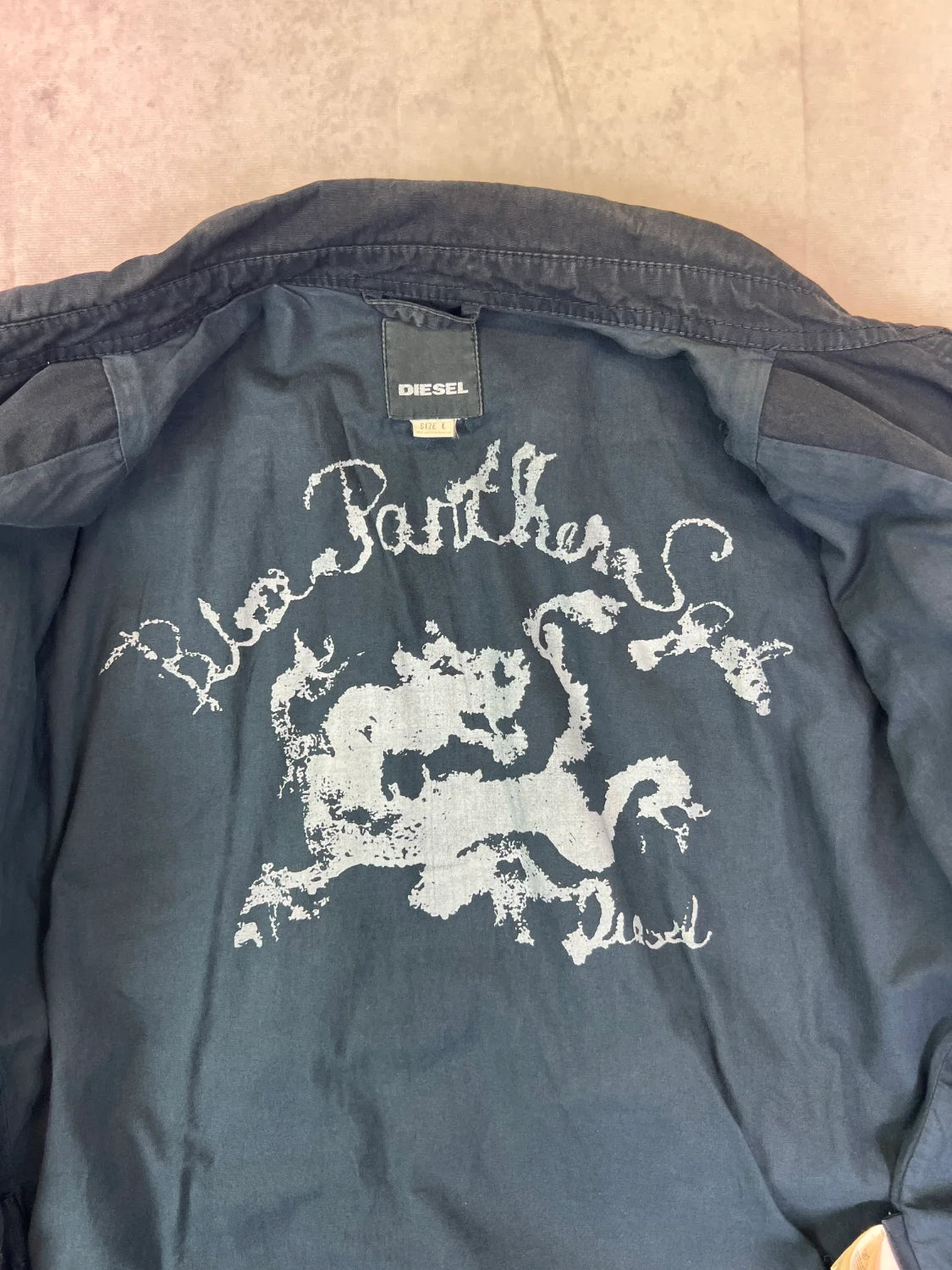 Diesel Jacke Vintage Schwarz L 2000er – Detail 4