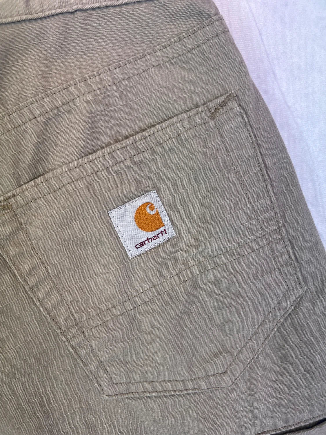Carhartt Shorts Vintage Beige S 2010er – Detail 3
