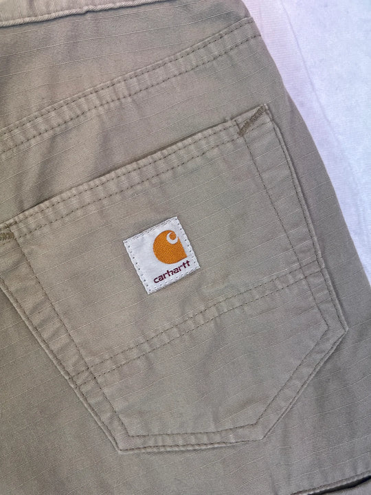 Carhartt Shorts Vintage – Leder-Patch Beige 2010er | 30