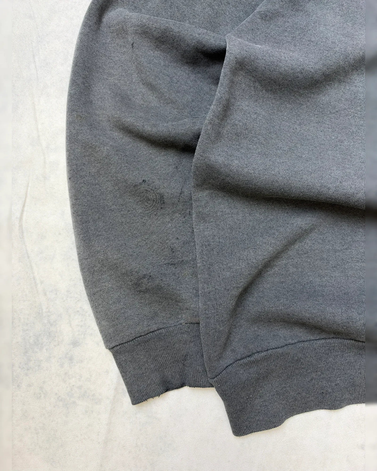Fruit of the Loom Sweatshirt Vintage Dunkelgrau L 90er – Detail 4
