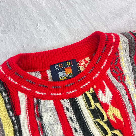 Vintage Coogi Australia Sport Strick Pullover | XL