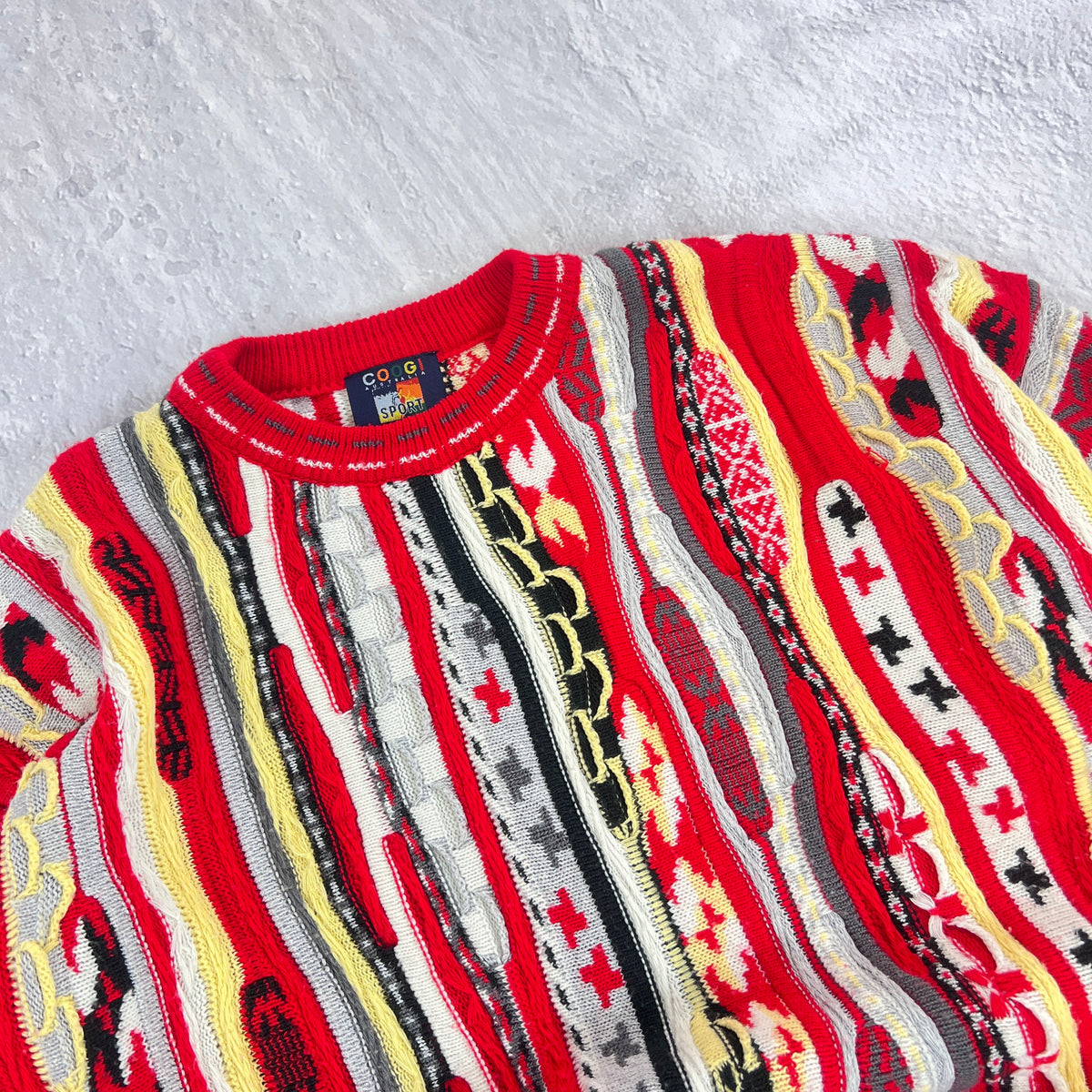 Vintage Coogi Australia Sport Strick Pullover | XL