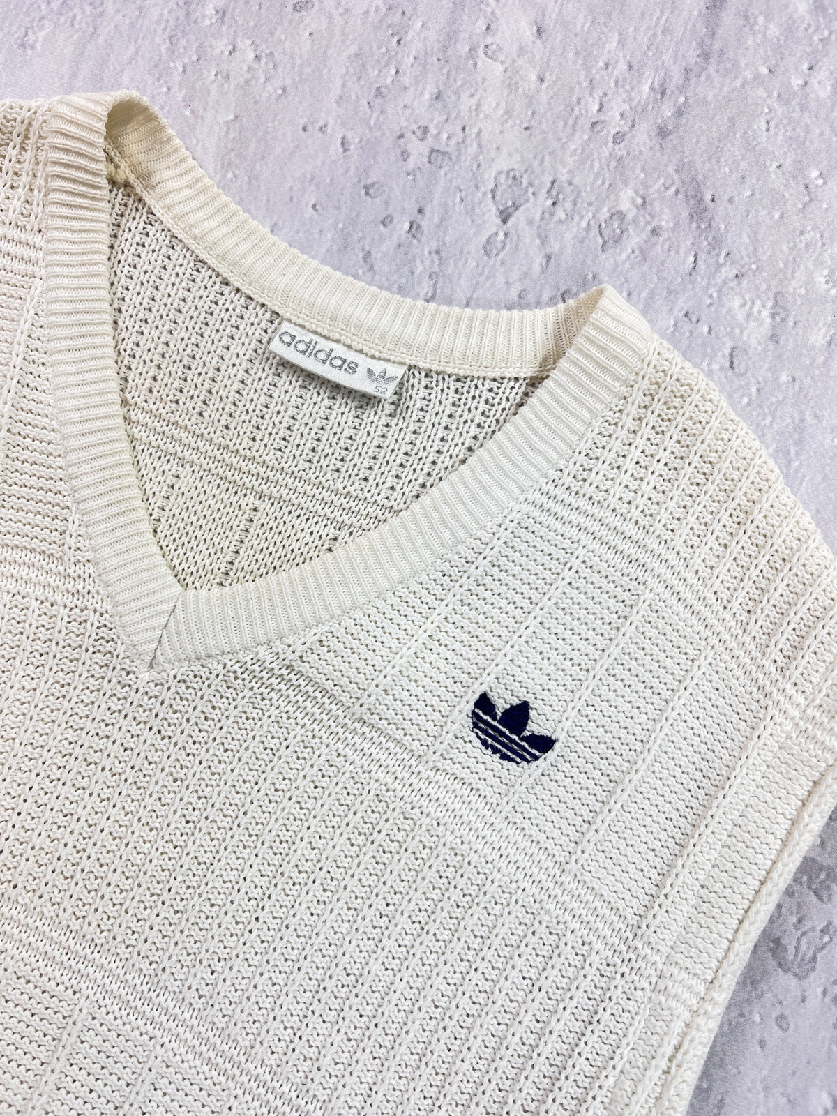 Adidas Vintage Strick Weste | L