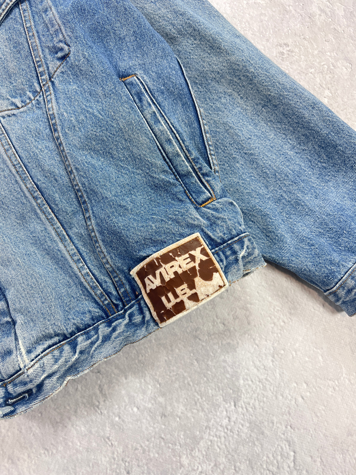 Avirex Vintage 80er 90er Jeansjacke | XL