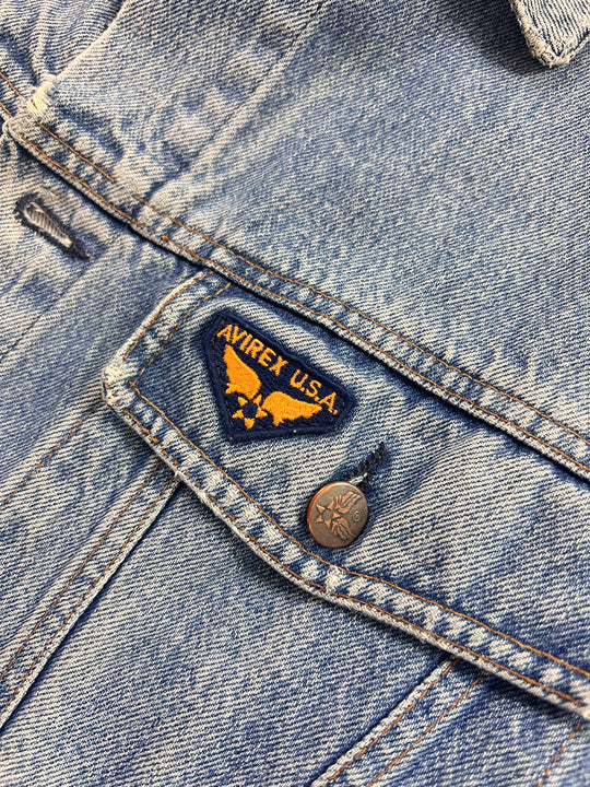 Avirex Vintage 80er 90er Jeansjacke | XL