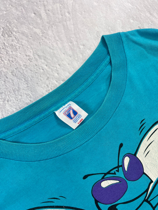Vintage 90s Charlotte Hornets Single Stitch Shirt | XL