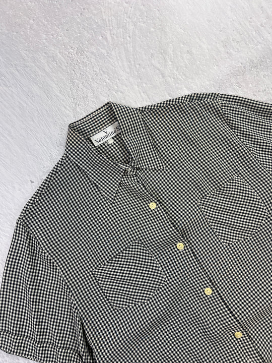 Valentina's Vintage Kurzarm Hemd | L