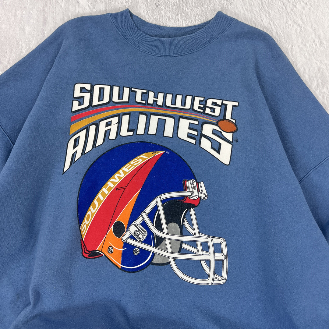 Vintage Hanes Sweatshirt - Southwest Airlines NFL Pullover | XL