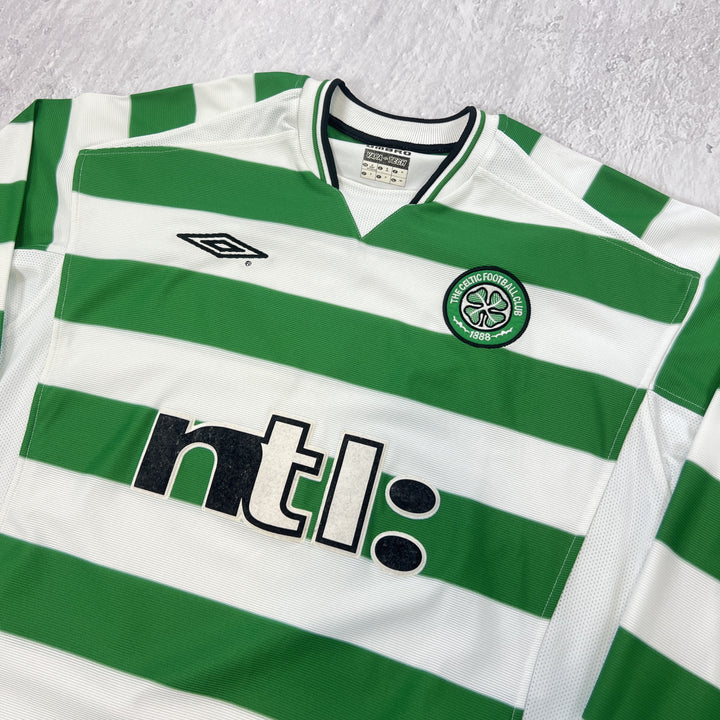 Vintage Celtic Football Club Trikot 2001/2003 - Langarm | M