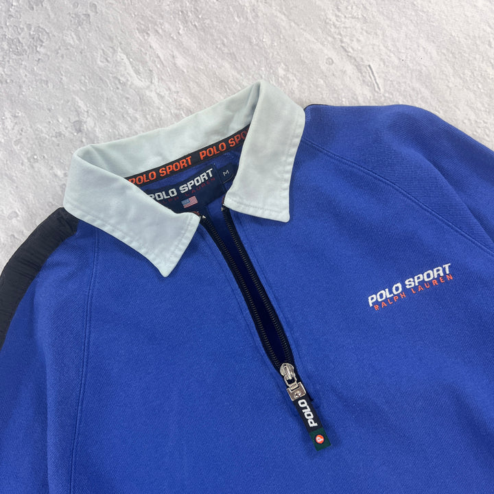 Vintage Polo Sport Quater Zip Pullover | M