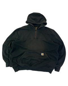 Carhartt Hoodie Vintage Schwarz – Vorderansicht