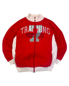Nike Sportjacke Vintage Rot S 2000er – Vorderansicht