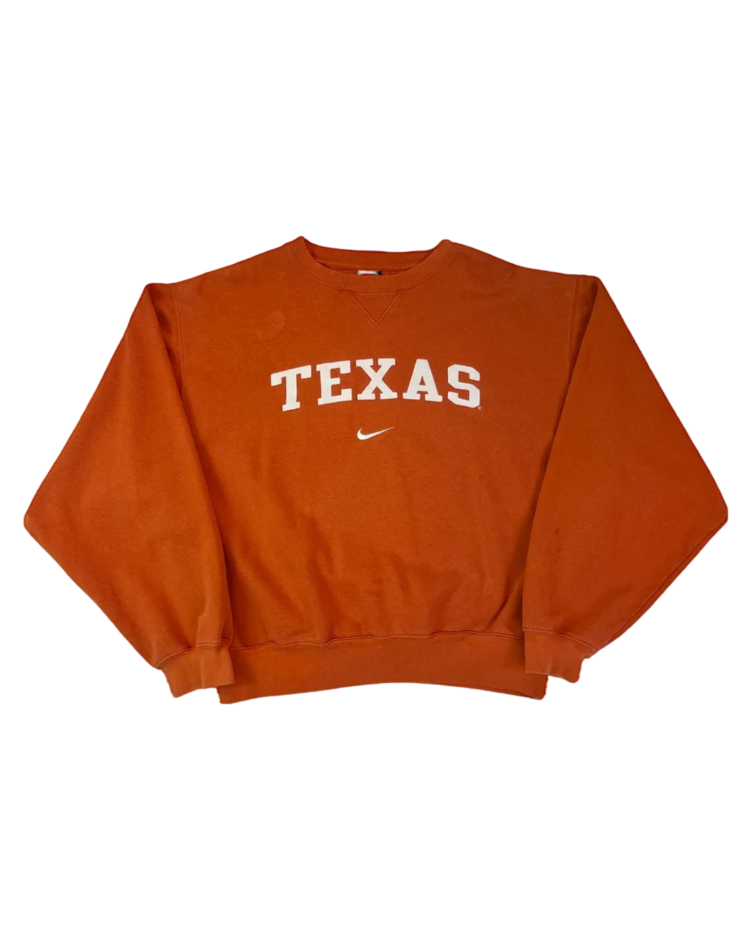 Nike Sweater Vintage Orange M 2000er – Vorderansicht