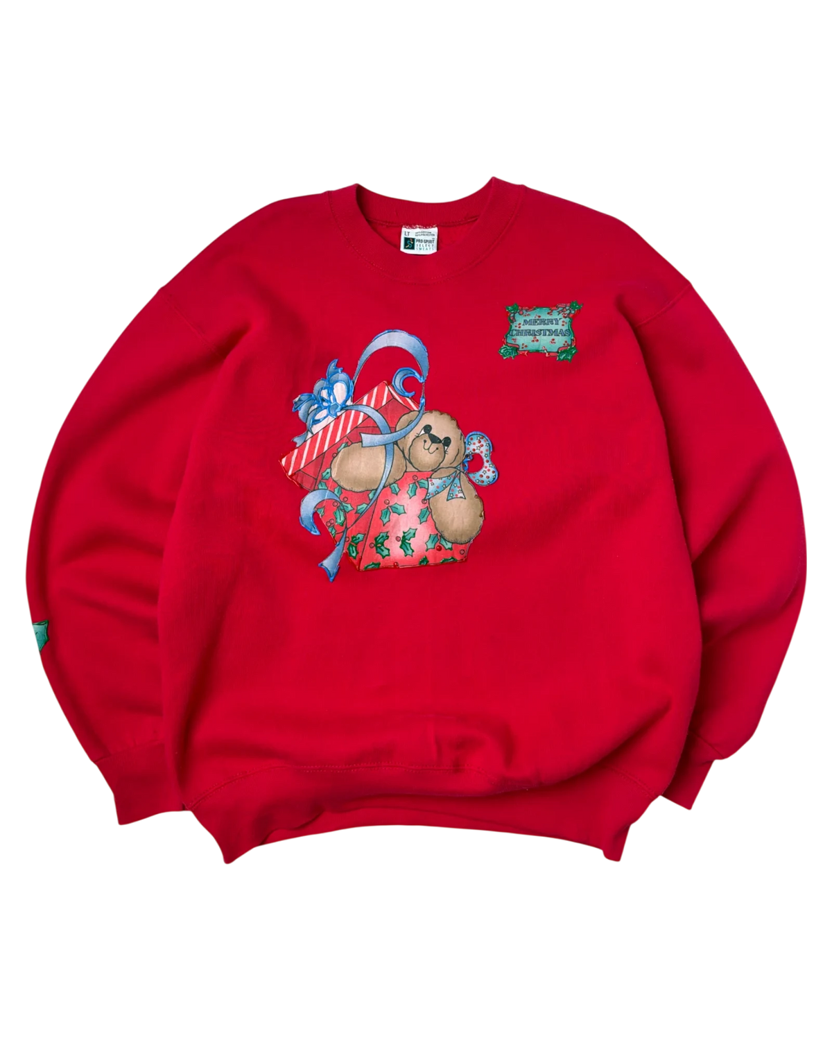 Pro-Spirit Sweatshirt Vintage Rot L 90er – Vorderansicht