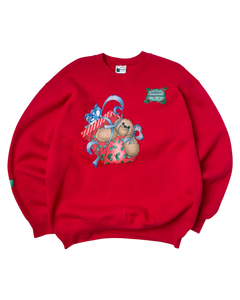 Pro-Spirit Sweatshirt Vintage Rot L 90er – Vorderansicht