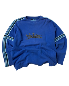 Energie Sweatshirt Vintage Blau L 2000er – Vorderansicht