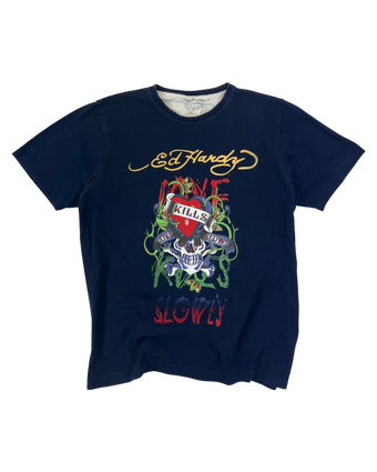 Ed Hardy T-Shirt Vintage – Love Kills Slowly 2000er