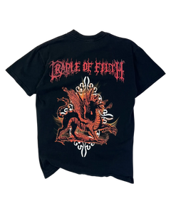 Fruit of the Loom T-Shirt Vintage Schwarz S 2000er – Rückansicht
