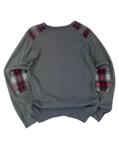 Fred Perry Pullover Vintage Grau S 2010er – Rückansicht