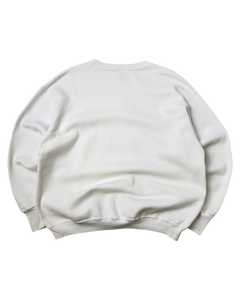 Delta Sweatshirt Vintage Weiss XL 90er – Rückansicht