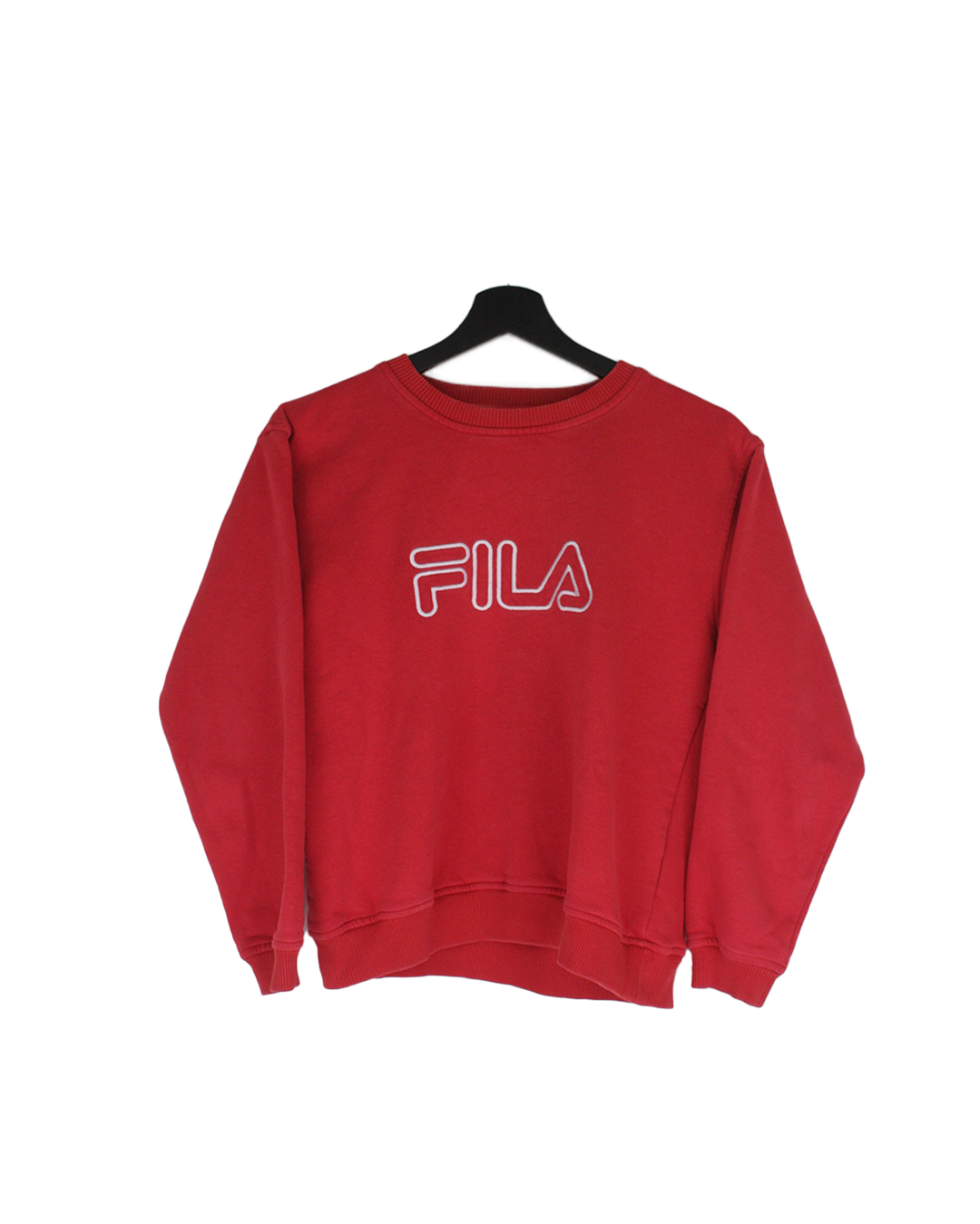 Fila Vintage Embroidered Sweater in Rot, Größe XS